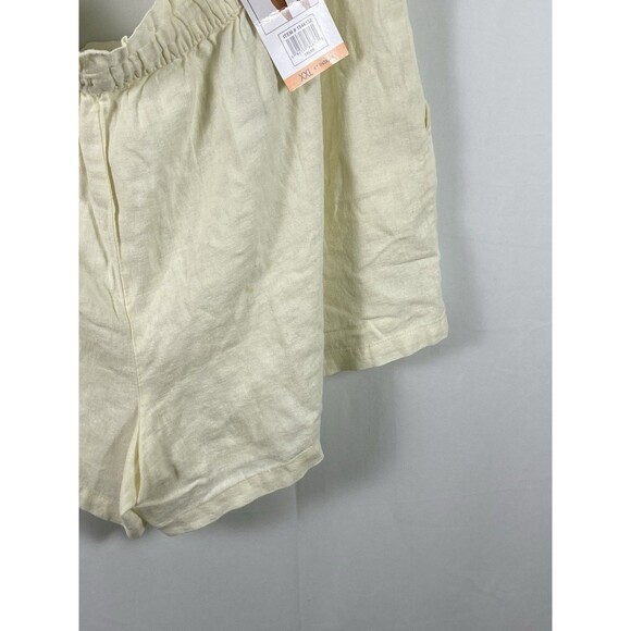 Hang Ten Women’s Cream Drawstring Shirts Beaded Tassels 4” Inseam Sz XXL - Picture 11 of 14